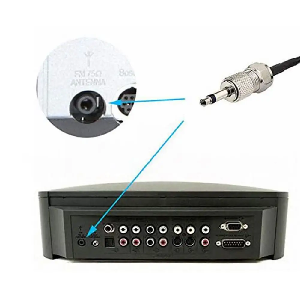 FM Radio Antenna FM  F-Head Sheep Horn Antenna Car FM TV Radio  Radio Station  F Female Head To TV3.5 Mono