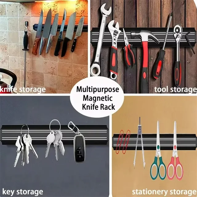 Magnetic Knife Holder – Wall-Mount Rack 6
