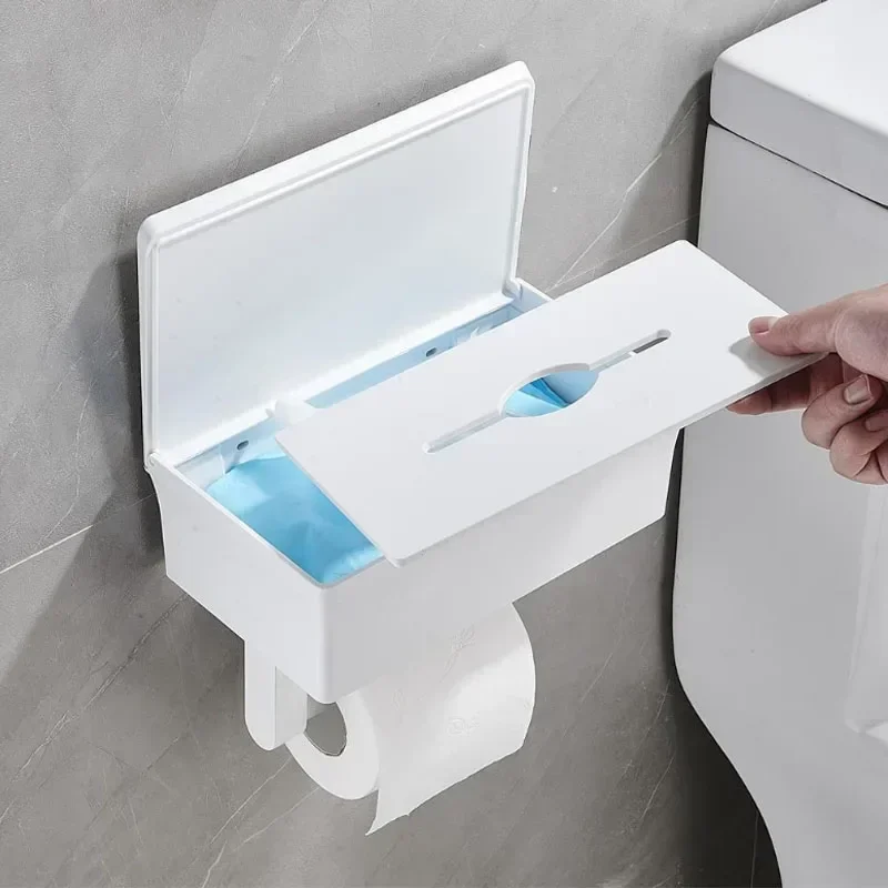 Enkele eenheid van een vrijstaande toiletpapierhouder, zelfklevende badkamer tissue rolhouder, vochtbestendige thuis toilet accessoire, badkamer organizer | Decoratieve plank