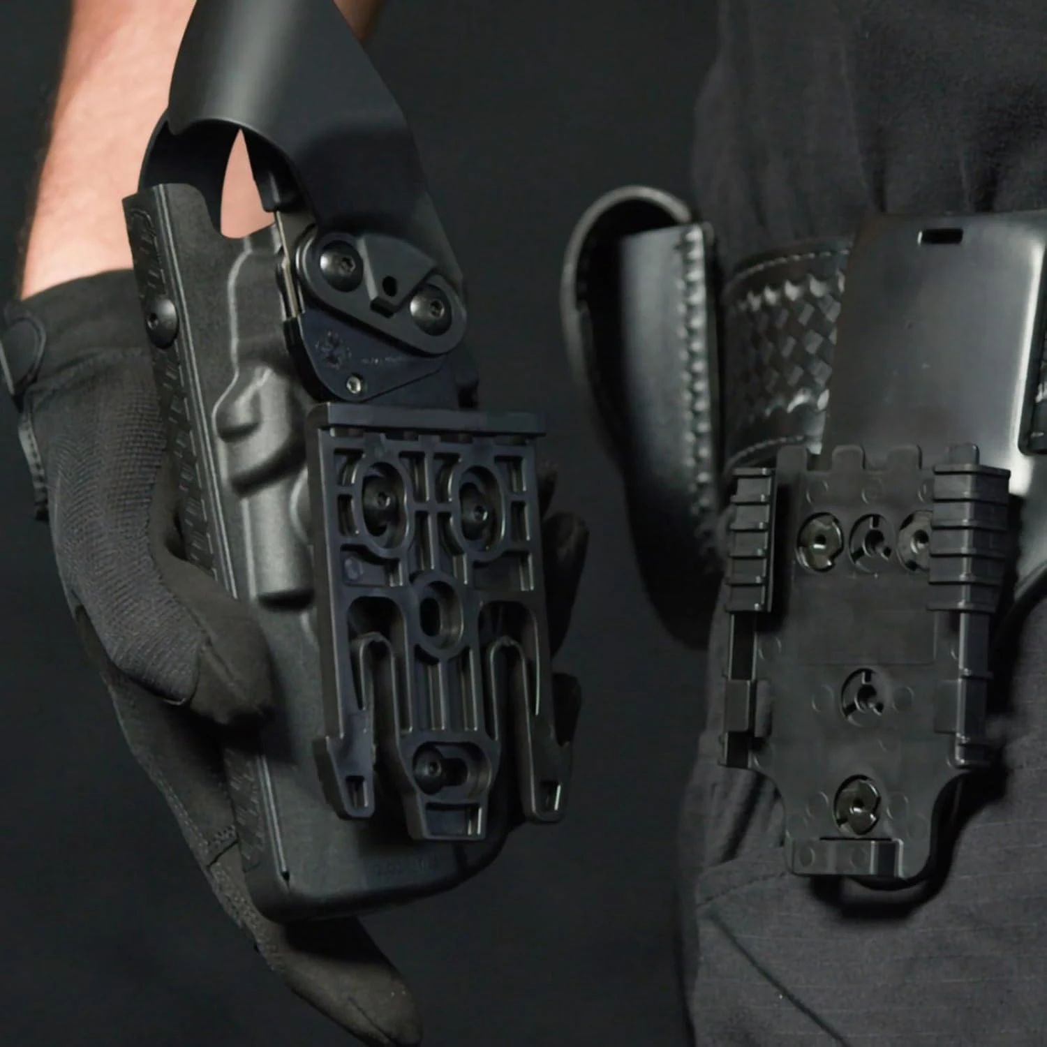 Pistol Holster Tactical Locking System QLS 19 22 Kit Belt Adapter Gun Quick Receiver&Fork Hunting Shooting Training Airsoft Gear