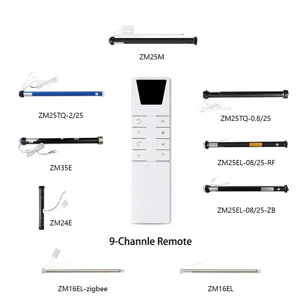 롤러 쉐이드 블라인드 모터 체인 롤러 블라인드 용 Zemismart 원격 제어 ZM25 M515EGB AM43 MT25B ZM25RW01