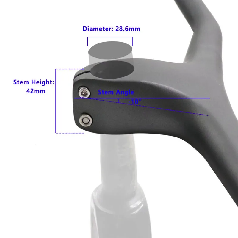 SAMANA Carbon integrated mountain Bike Handlebar MTB Bicycle Handlebar Bike Parts