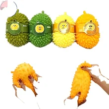 

2022 Sweet1pcs Durian vent toy creative simulation fruit pinch music decompression toy random color