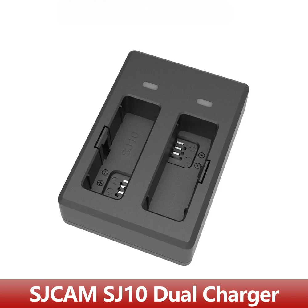 SJCAM SJ10 PRO двойное зарядное устройство для SJCAM SJ10 PRO, SJ10X, SJ10 PRO Двойной экран экшн-камеры