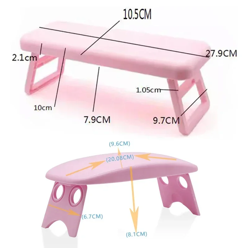 Folding Nail Hand Manicure Rest Arm Stand Pillow Cushion Holder Table Desk Armrest Sponge Support Mat Polish Tool Practice Salon nail art table mat nail art hand pillow nail arm rest nail hand rest nail art tool