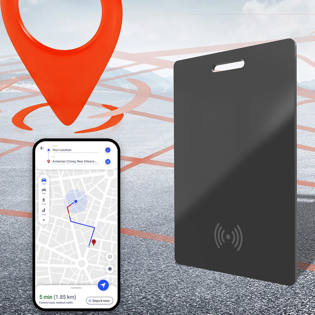 Track Wallet ForTracker Anytime Anywhere With Long Range Security Wireless Rechargeable Battery