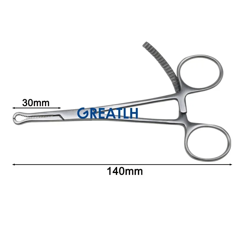 GREATLH Orthopedic Mini Serrated Bone Holding Forceps Reduction Forceps Orthopedic Surgical Instrument