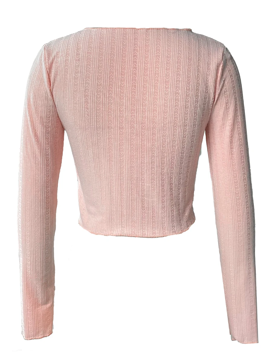 Fairycore Vintage Print Long Sleeve Crop Top