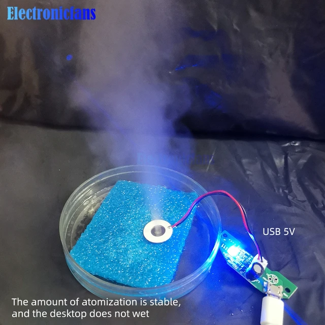 Trasduttore Piezoelettrico 20mm Per Umidificatore - Atomizzatore A Bassa Tensione Per Progetti Maker - Foto 2