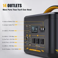 Portable Power Station Expandable Battery Generator with 100W USB-C, Jumpstarter, for Power Outages Backup & Outdoor Camping 2
