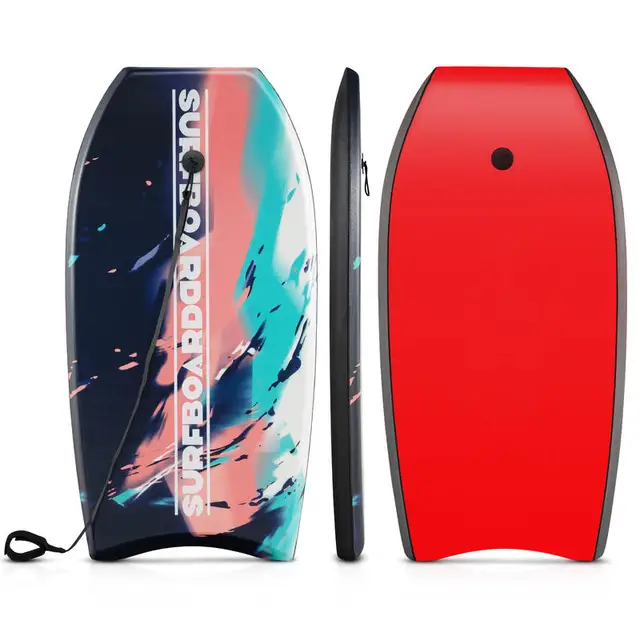 Lightweight Body Board Boogie Board with EPS Core XPE Deck HDPE Bottom Multicolor2-M