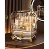 Makeup Organizer, Large Capacity Cosmetics Makeup Organizer for Vanity, Dustproof Waterproof Cosmetics Display Case 1