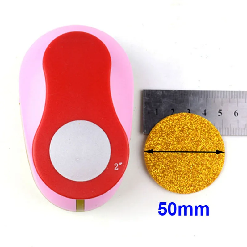 

1pc 2" (50mm) circle round shape save effort design DIY EVA foam punch paper card scrapbook big puncher paper cutters supplier