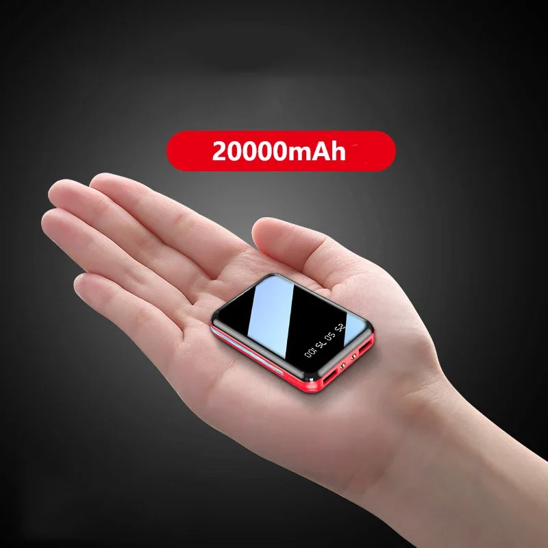 

Внешний мини-аккумулятор на 20000 мАч, портативное зарядное устройство, внешний аккумулятор, Пауэр банк для iPhone 14, 13 X, Samsung S22, Huawei, Xiaomi, пауэрбанк