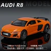1:32 Audi R8 Supercar Alloy Car Model Sound and Light Pull Back Children's Toy Collectibles Birthday gift 5