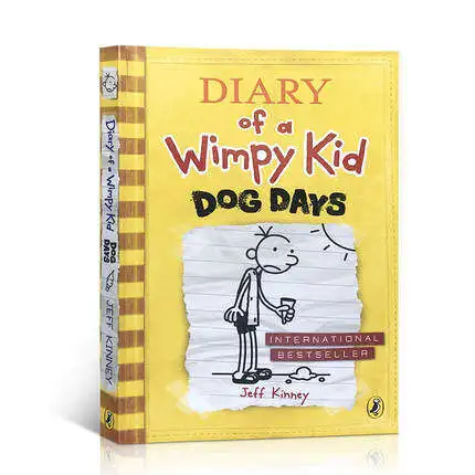 

MiluMilu Original Children Popular Comic Books Diary Of A Wimpy Kid 4 Dog Days Colouring English Activity Story Picture Book For