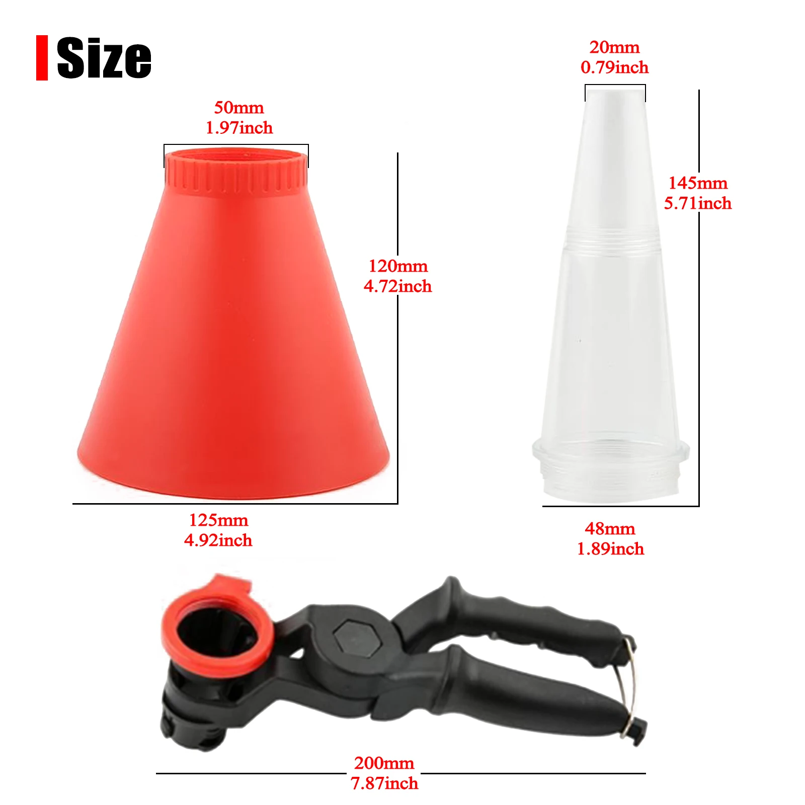 Auto Universal Filling Funnel Adjustable Wth Filter Self Fixing Free Hands Refueling Durable PE Material Diesel Petrol Gasoline