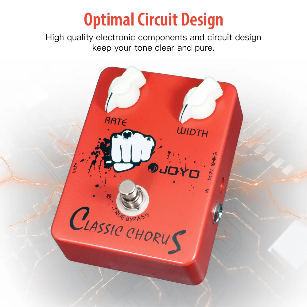 JF-05 CLASSIC CHROUS Chorus Guitar Pedal Full Bodied Modulation Effect Deep-clea