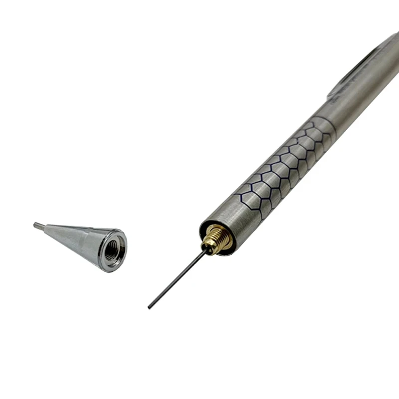 Crayon mécanique en métal avec jeu de gommes, plomb 2B/HB, croquis d'art, fournitures de dessin, écriture automatique, papeterie, 0.5mm, 0.7mm, 0.9mm