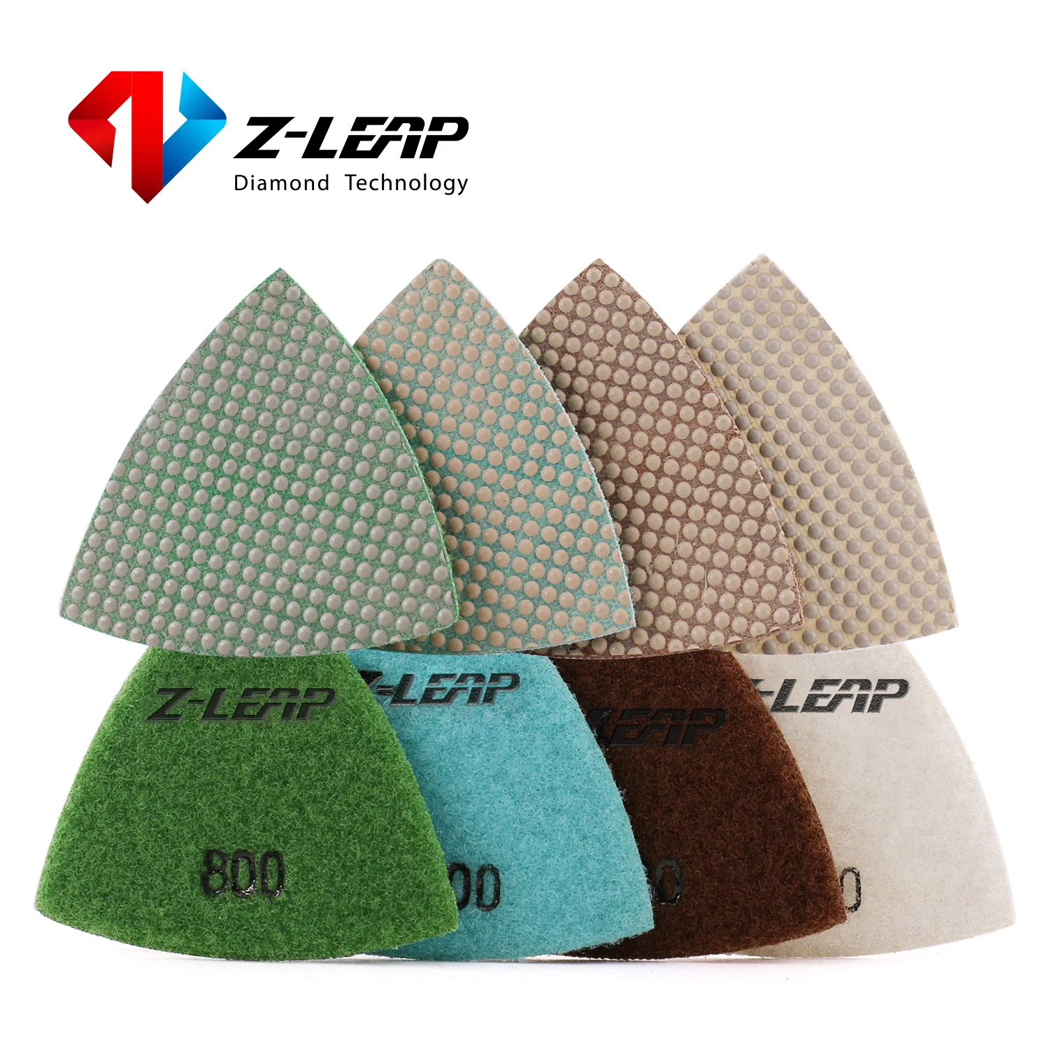 Z-Lion 4 Pz Trangular Piastra Di Levigatura Per Fein Dremel Power Multi Strumenti Di Diamante Tampone Lucidatura Strumento Oscillante Levigatura Disco