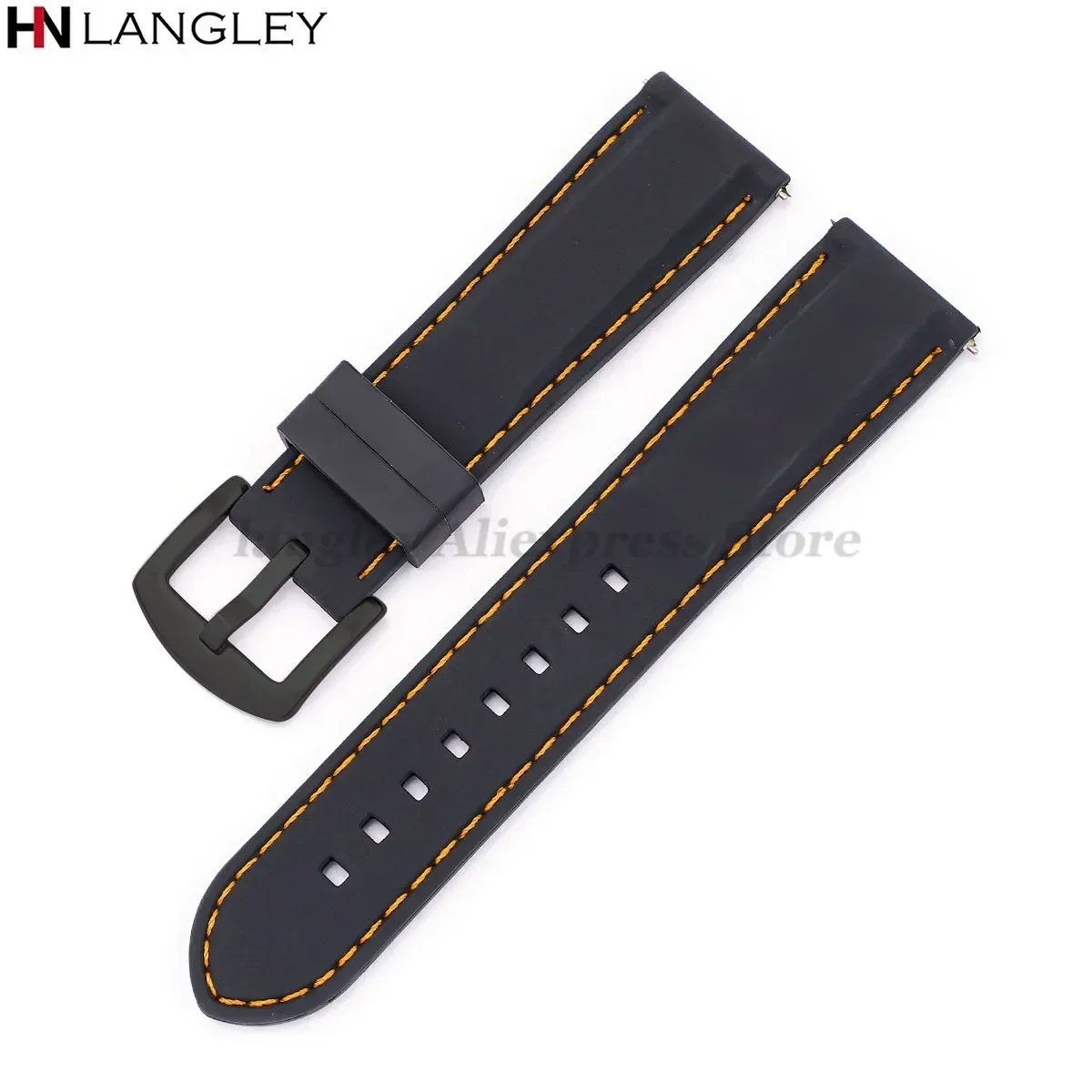 Silicone Sport Watchband - Waterproof Rubber Strap
