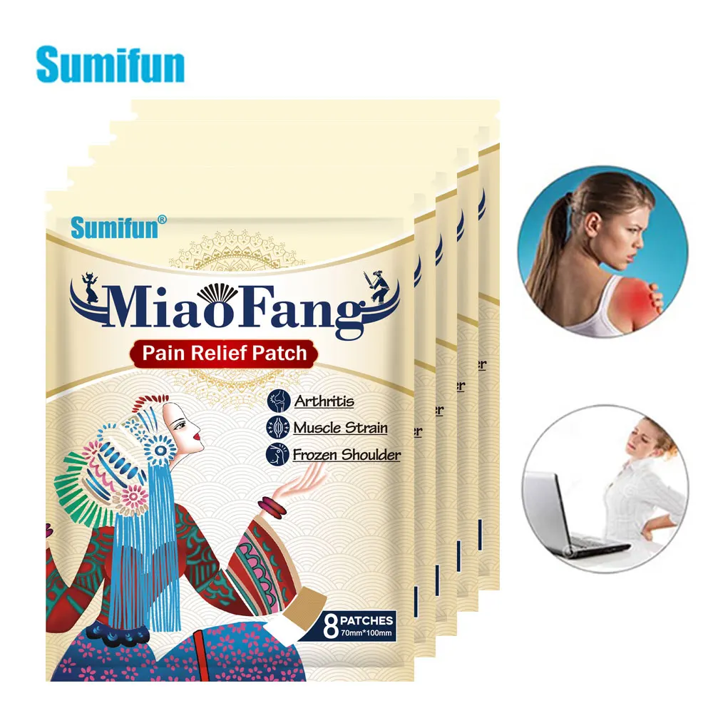 

8/16/24/40Pcs Sumifun MiaoFang Pain Relief Patch Knee Joint Muscle Ache Sticker Arthritis Rheumatism Painkiller Medical Plaster