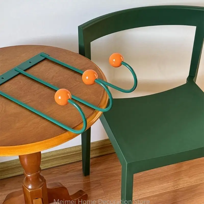H7BF Creative Dopamine Color Wall Hooks Portable Hanger For Home Decors And Storage Solution In Livings Room Or Bedroom
