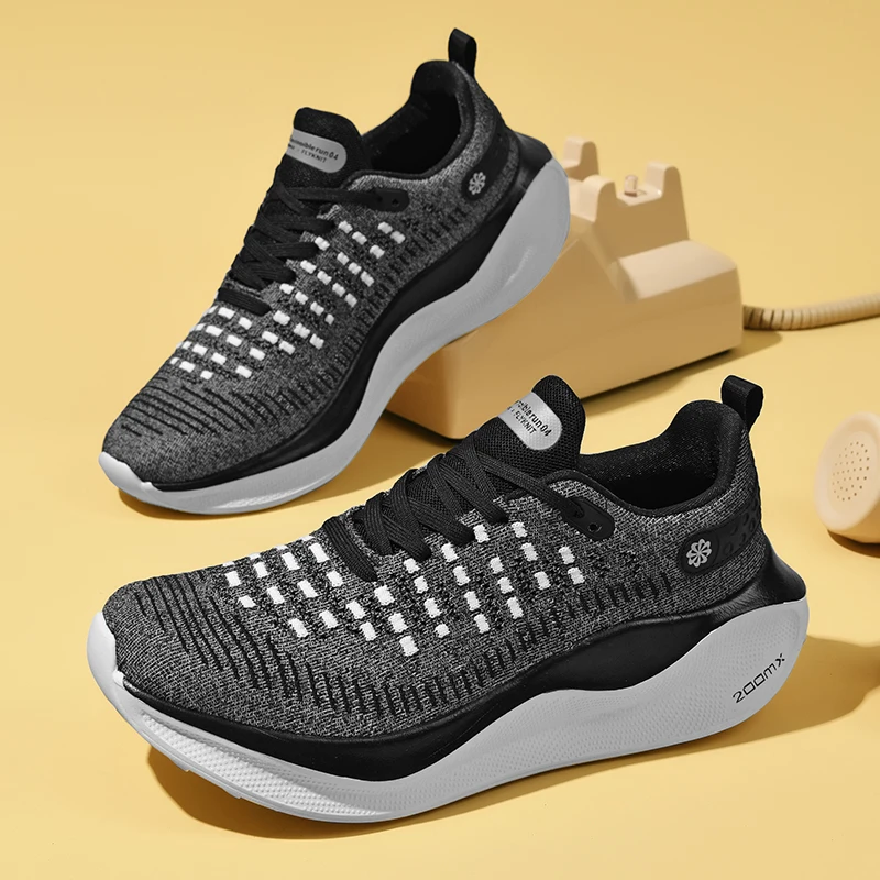 Novos homens tênis de corrida atlético casual esportes sapatos luxo jogging confortável caminhada moda treinador leve respirável 3