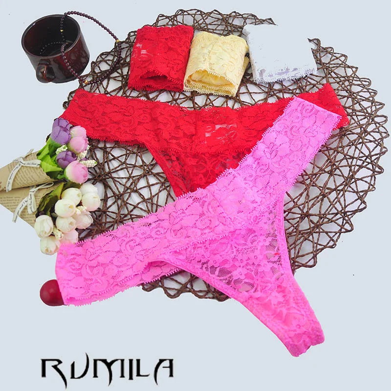 

Женские кружевные хлопковые бикини XL-4XL большого размера, сексуальные стринги, стринги, нижнее белье, трусики, женские трусики с Т-образной спинкой, интимная одежда, 1 шт. zx104 hsh