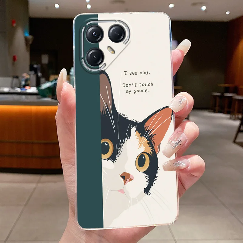 Aesthetic Luxury Soft Silicone Transparent TPU Phone Case Back Cover