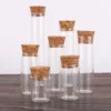 50 Pieces Diameter 22mm Test Tubes with Cork Stopper Glass Bottles Terrarium Glass Jars Vials DIY Wedding Crafts Favors 4