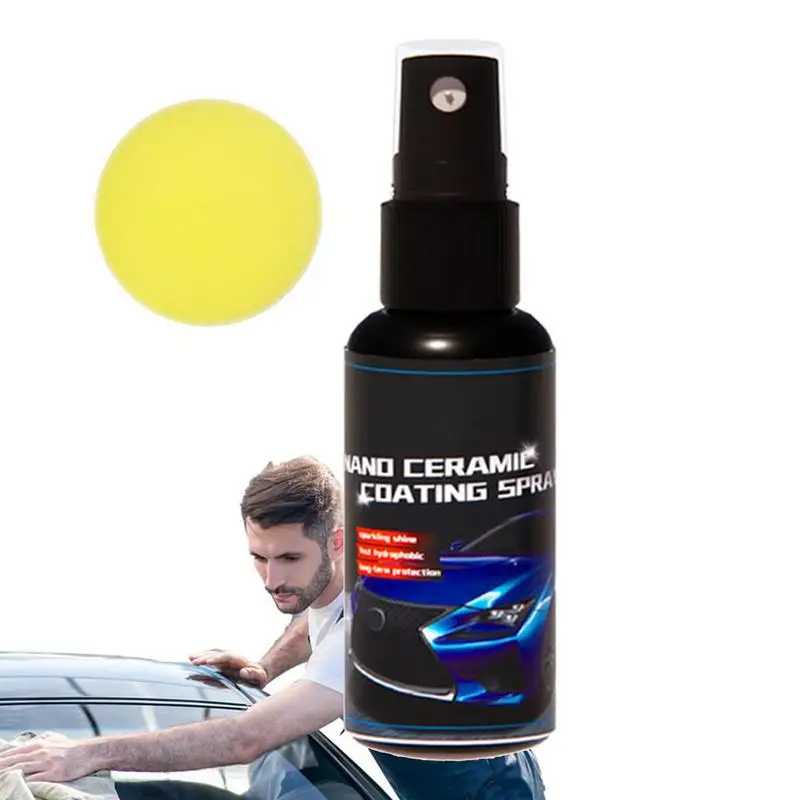 

Car Coating Agent Fast Nano Polish Spray For Automotives Vehicles Cleaning Supplies For Tar Asphalt Bird Droppings Stickers Rain