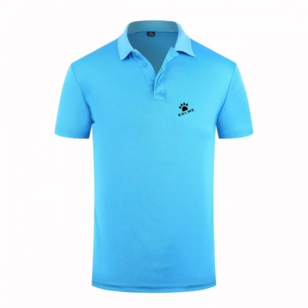 Nuova Polo KELME da Uomo 2026 con Logo a Impronta di Zampa, T-Shirt Sportiva Traspirante, Maglietta a Maniche Corte ad Asciugatura Rapida con Colletto - immagine 5