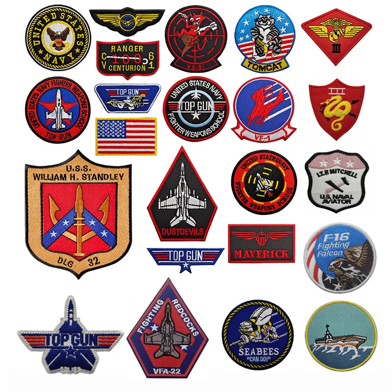 Top Gun Maverick Jacket Patches Maverick Top Gun Badges Top Gun