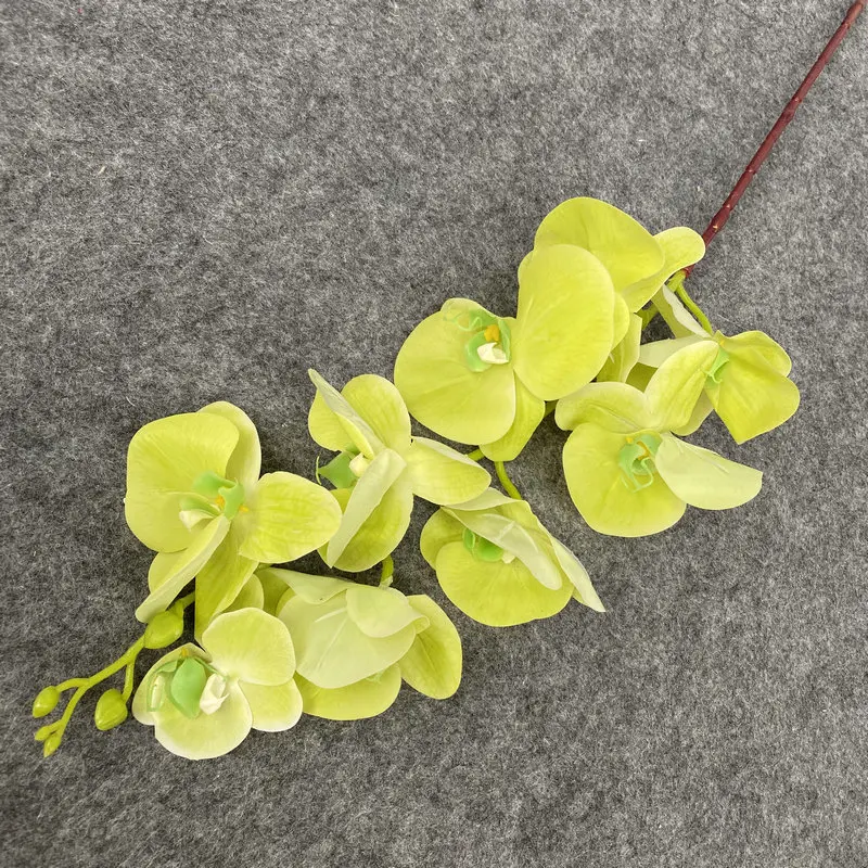 3 stuks/6 stuks kunstmatige orchideeën, 9 grote hoofden met levendige
