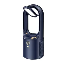  Xiaomi Home USB Electric Bladeless Table Fan Cooler 2000mAh Portable Wireless Mini Cooling Fan Ultra Quiet with LED Night Light 