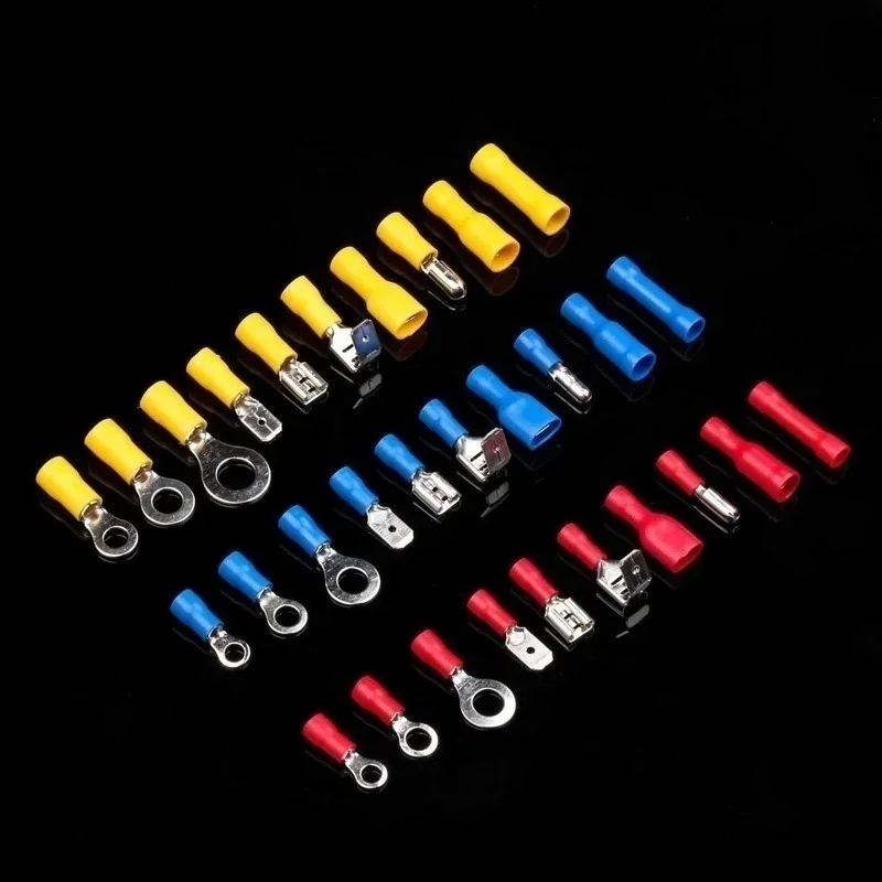 Wire Connector Kit 102/300 pcs wire connector kit male and female insulated terminals cold crimp terminals crimp spade butt connector kit