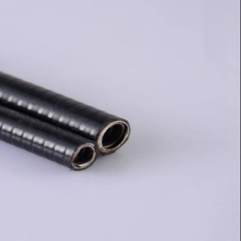 

Thickened metal threading corrugated hose, temperature and pressure resistant double buckle plastic coated 304 stainless steel
