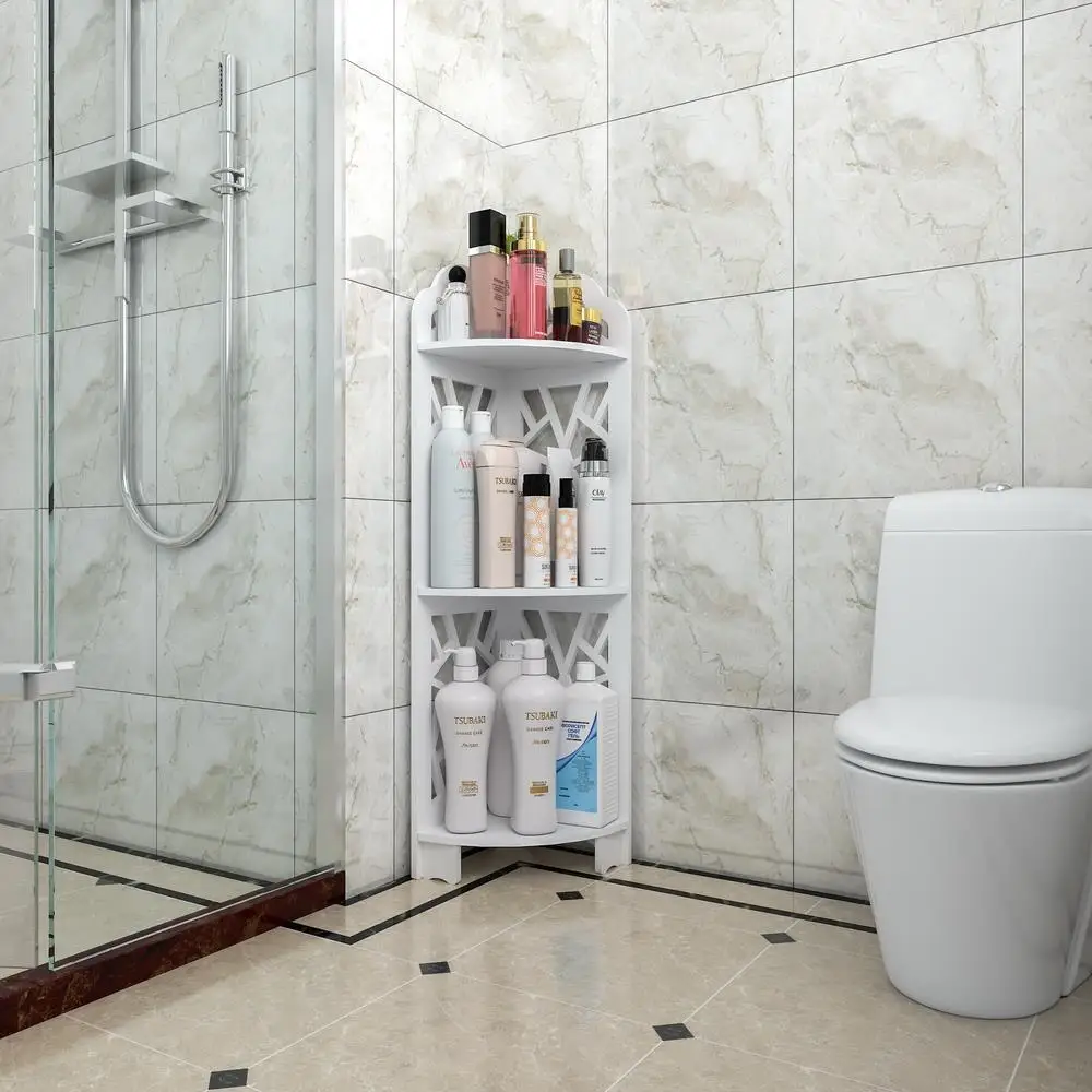 

31.5 "3-layer corner storage rack display stand independent