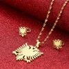 Albania Eagle Necklaces Earrings Sets Stainless Steel Jewelry Ethnic Women Girl 1