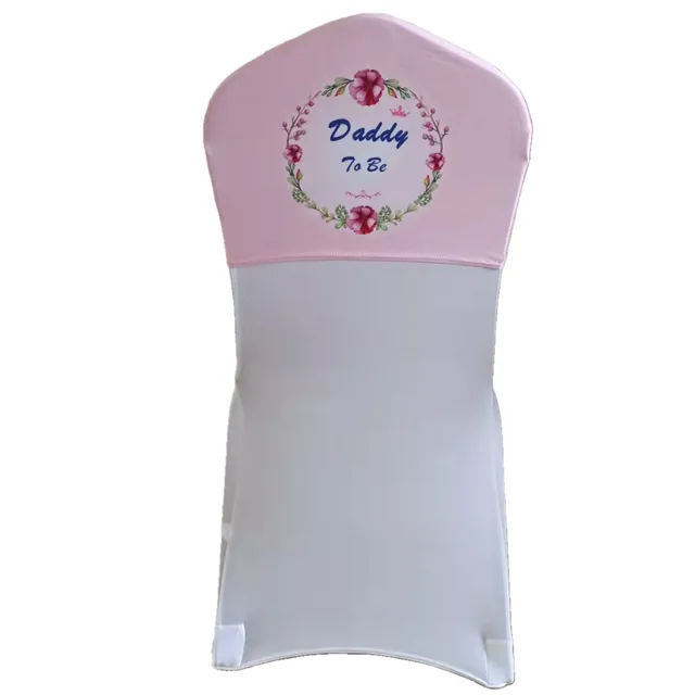 20 db Egyedi Üzleti Logó Hirdetési Kiállítási Bankett Szék Sapka Borítók Spandex Motorháztető Szárnyas Zenekarok - Image 2