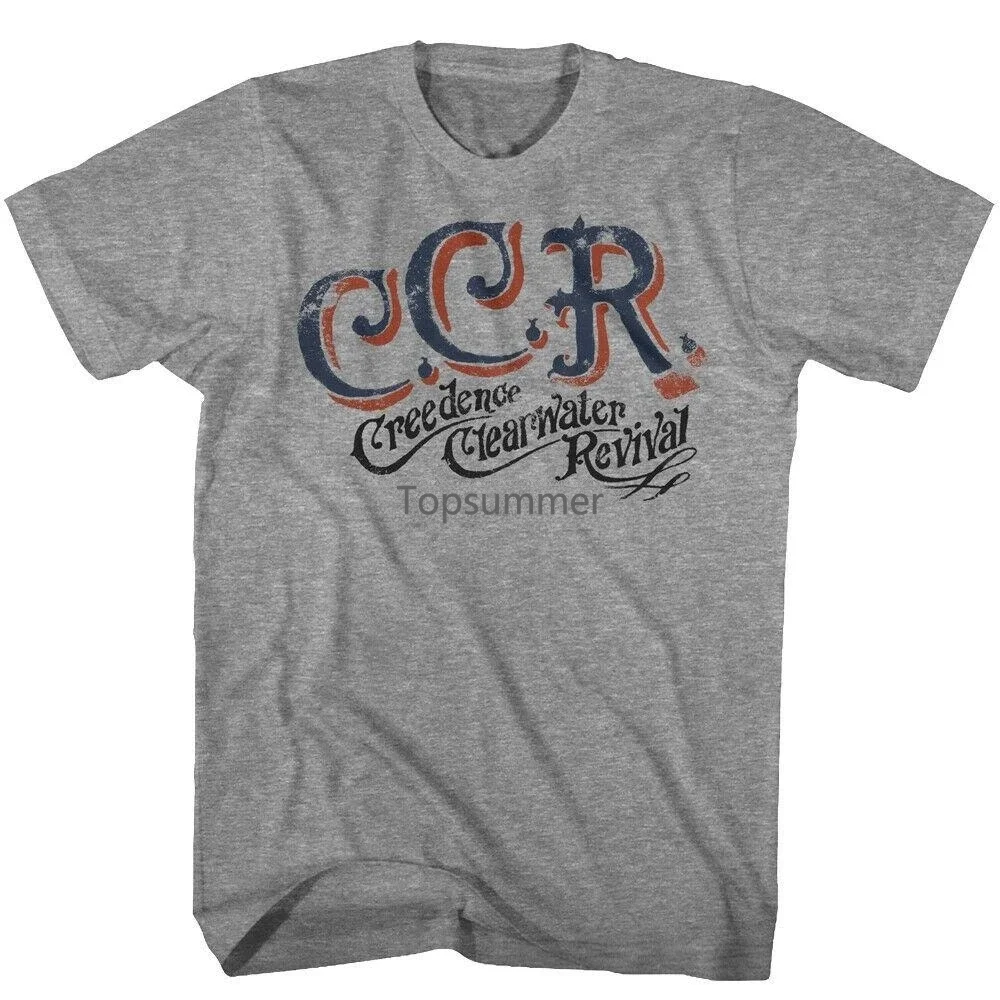 

Creedence Clearwater Revival Ccr Rock Band Logo Mens T Shirt Concert Tour Merch