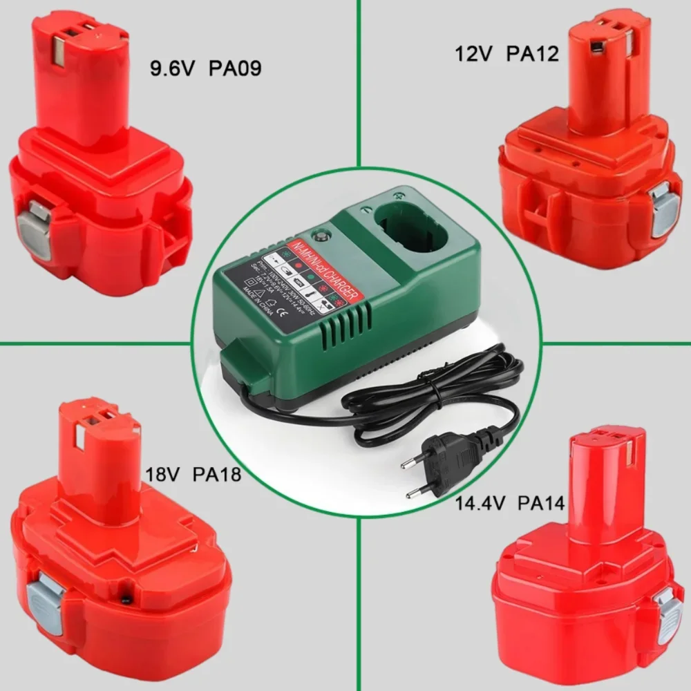 14.4V/12V 9.8V 18V 9.8Ah NI-MH Replacement Battery For Makita PA14 1422 1433 1420 192600-1 6281D 6280D Rechargeable Batterie