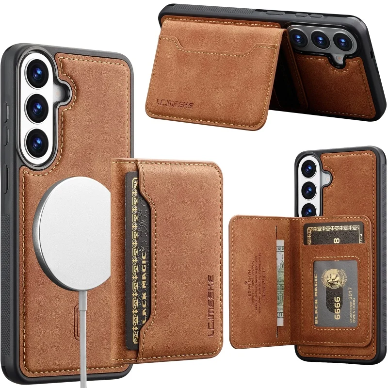 Versatile 2-in-1 Magnetic Leather Wallet Card Phone Case Cover