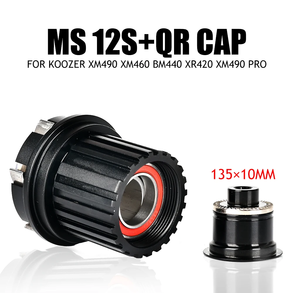 Koozer Freilaufkörper Konverter für XM490 XM490 PRO BM440 XM460 XD HG MS 8-12S QR Thru Endkappen Adapter MTB Nabe – Detail 3