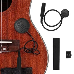 Acoustic Guitar Pickup Professional Black Piezo Contact Pickup for Ukulele Violin Cello Musical Instruments Accessories