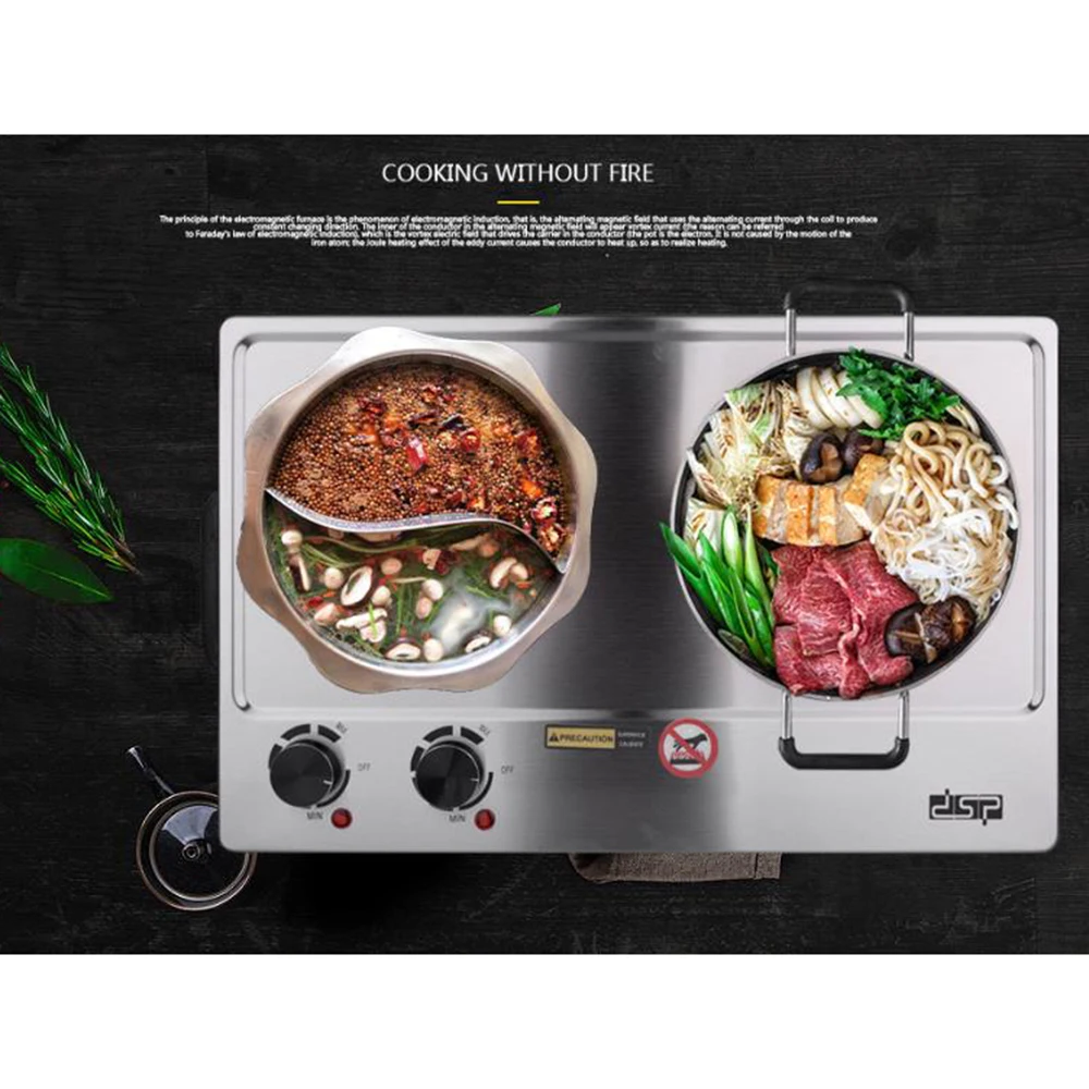Portable Desktop Burner, Household Electric Stove, DSP Electric Stove, Kitchen Appliance, Hot Plate, Dual Control Infrared Stove 5