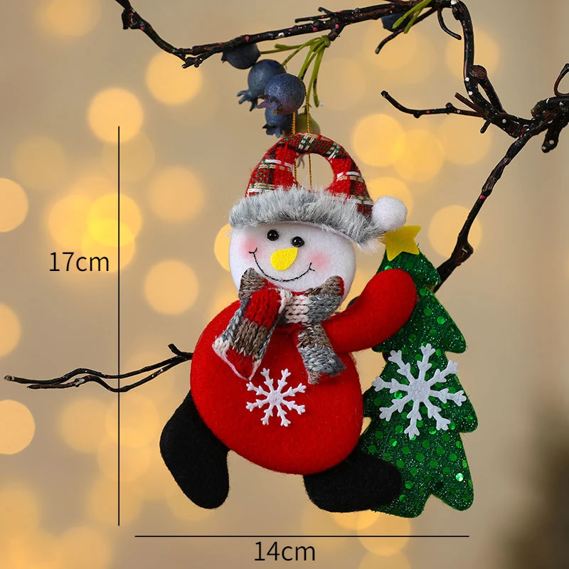thumbnail image 1 of New Year 2022 Christmas Tree Decorations Cute Dolls Pendant Navidad 2021 Home Decor Christmas Tree Ornaments Xmas Gift, 1 of 5