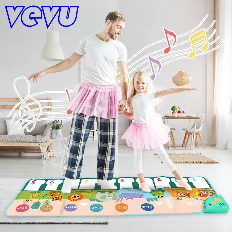 

Baby Pedal Piano Music Blanket Educational Children's Multi-Functional Light Music Games Parent-Child Interactive Carpet