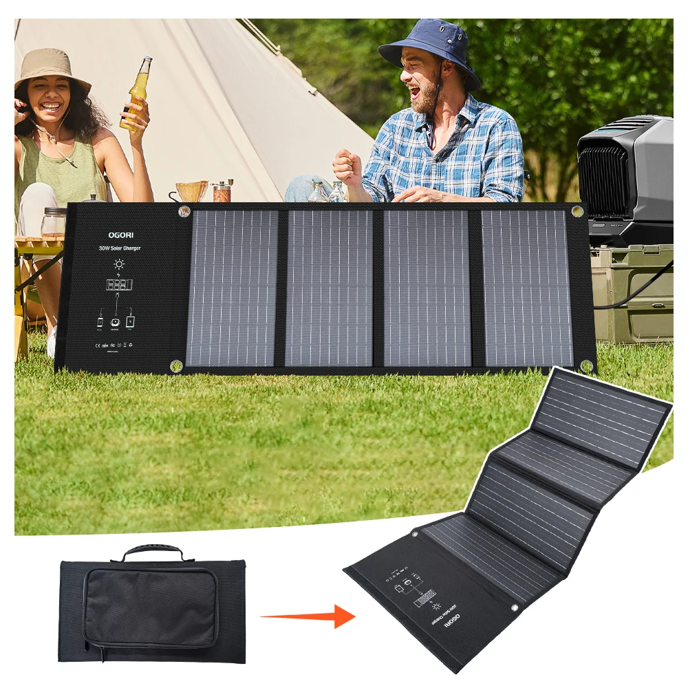 YYHC-100W 18V Outside Camping Folding Portable Solar Charger MONO Panel PV Photovoltaic Panel Solar Generator